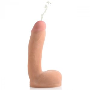 LOADZ 8IN DUAL DENSITY SQUIRTING DILDO LIGHT