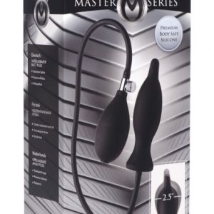 MASTER SERIES DARK INFLATOR SILICONE ANAL PLUG