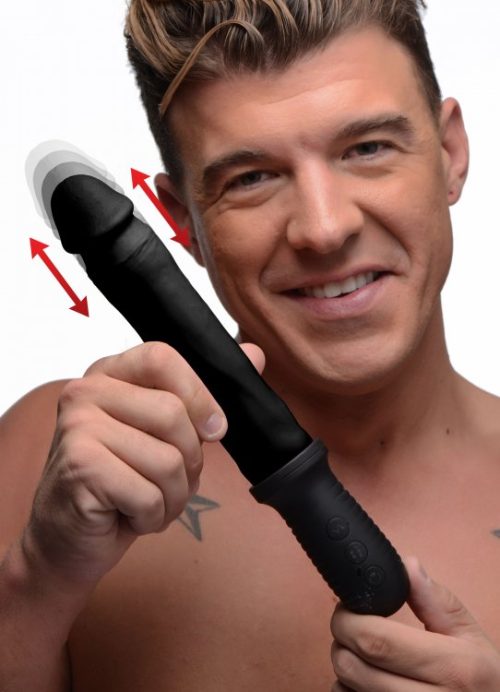 XRAG360autopoundervibratingdildoblack