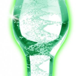 BOOTY SPARKS GLOW-IN-THE-DARK GLASS ANAL PLUG MEDIUM