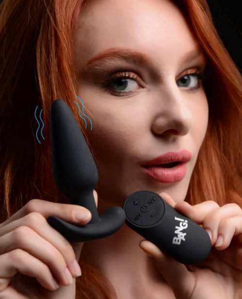 XRAG563blackvibratingbuttplug