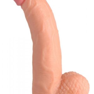 POP 7.5IN DILDO W/ BALLS LIGHT