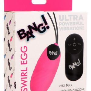 BANG! SWIRL SILICONE EGG PINK