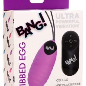 BANG! SWIRL SILICONE EGG PURPLE