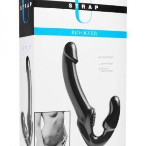 STRAP U REVOLVER STRAPLESS STRAP ON DILDO BLACK