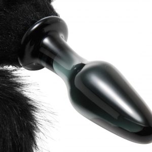 TAILZ MIDNIGHT FOX GLASS PLUG W/ TAIL