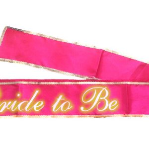 BRIDE TO BE SASH GLOW IN THE DARK