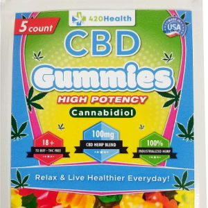 420 HEALTH CBD GUMMIES 5CT 100 MG