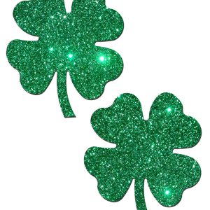 PASTEASE FOUR LEAF CLOVER: GLITTERING GREEN SHAMROCKS