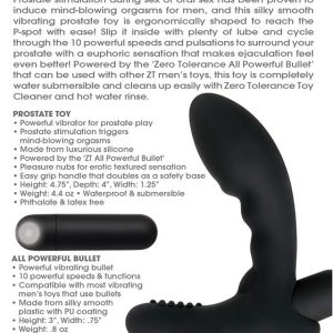 ZERO TOLERANCE ETERNAL P SPOT PROSTATE MASSAGER BLACK