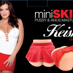 KEISHA GREY MINI SKIRT PUSSY & ANUS MASTURBATOR