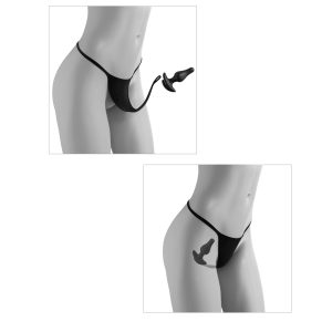 (D) HOOKUP PANTIES BOWTIE BIKI XL-XXL