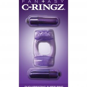 FANTASY C RINGZ DUO VIBRATING SUPER RING PURPLE