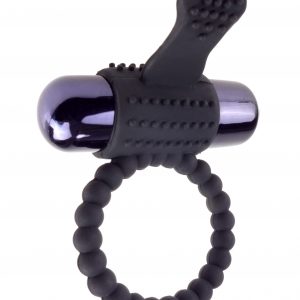 FANTASY C RINGZ VIBRATING SILICONE SUPER RING BLACK