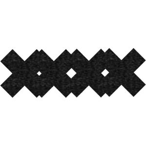 PASTIES CLASSIC BLACK X (PEEKABOOS)