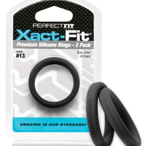 PERFECT FIT XACT-FIT #13 2 PK BLACK