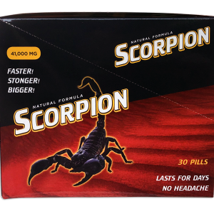 SCORPION BOX OF 30 PILLS (NET)