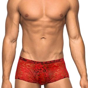 MINI SHORT STRETCH LACE LARGE RED
