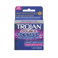 TROJAN DOUBLE ECSTASY 3PK