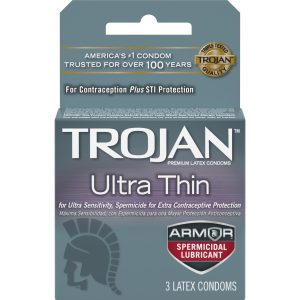 TROJAN ULTRA THIN ARMOR 3PK SPERMICIDAL