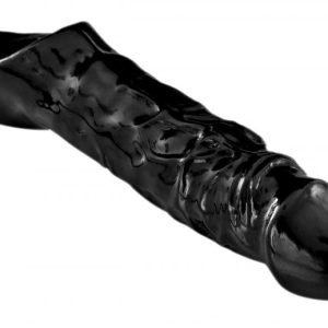 (BULK) MASTER SERIES BLACK MAMBA COCK SHEATH