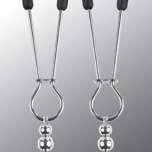 SELOPA BEADED NIPPLE CLAMPS SILVER