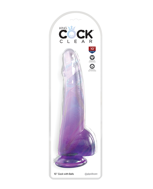 PD576112kingcockclear10inwithballspurple