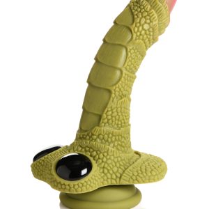 CREATURE COCKS SWAMP MONSTER GREEN SCALY SILICONE DILDO