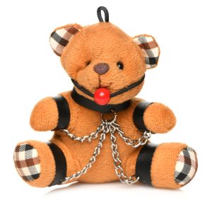 MASTER SERIES GAGGED TEDDY BEAR KEYCHAIN