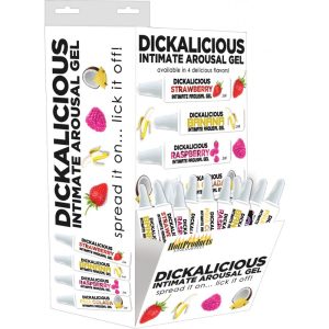 DICKALICIOUS 2ML TUBES 144 PC WALL MOUNT DISPLAY