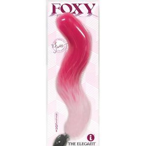 FOXY TAIL SILICONE BUTT PLUG PINK