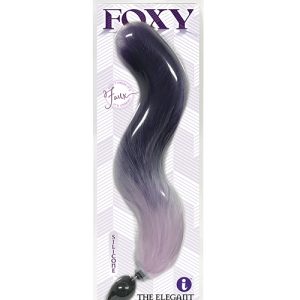 FOXY TAIL SILICONE BUTT PLUG PURPLE