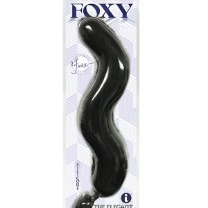 FOXY TAIL SILICONE BUTT PLUG BLACK