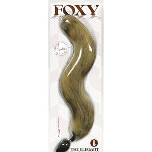 FOXY TAIL SILICONE BUTT PLUG GOLD