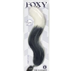 FOXY TAIL SILICONE BUTT PLUG GREY
