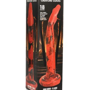 CREATURE COCKS KING COBRA XL 18 IN LONG SILICONE DONG
