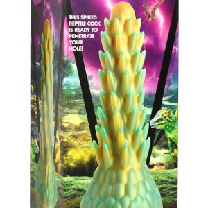 CREATURE COCKS STEGOSAURUS SPIKY REPTILE DILDO