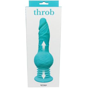 THROB THRUSTING DILDO W/ BALL & SUCTION CUP