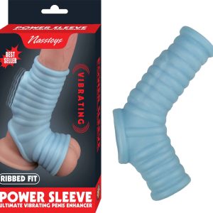 VIBRATING POWER SLEEVE RIBBED FIT - BLUE