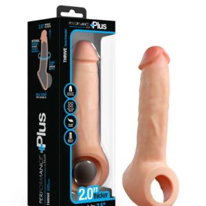 PERFORMANCE PLUS THRIVE 2.5IN SILICONE PENIS XTENDER BEIGE
