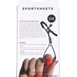 VELVET NOIR TUGGABLE NIPPLE CLAMPS