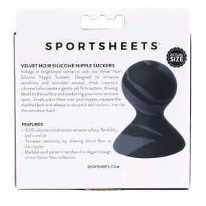 VELVET NOIR SILICONE NIPPLE SUCKERS
