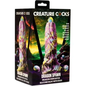 CREATURE COCKS DRAGON SPAWN OVIPOSITOR DILDO W/ EGGS