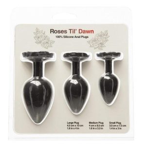 ROSES TIL DAWN SILICONE ANAL PLUG KIT