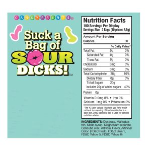SUCK A BAG OF SOUR DICKS DISPLAY OF 100