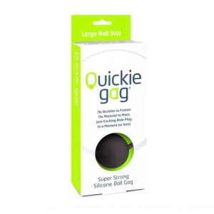 QUICKIE BALL GAG BLACK LARGE