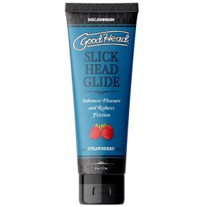 GOODHEAD SLICK HEAD GLIDE 4 OZ STRAWBERRY