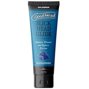 GOODHEAD SLICK HEAD GLIDE 4 OZ BLUE RASPBERRY
