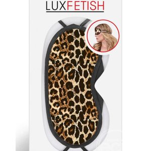 LUX FETISH PEEK-A-BOO LOVE MASK LEOPARD