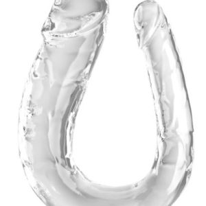 KING COCK 18 IN DOUBLE DILDO CLEAR